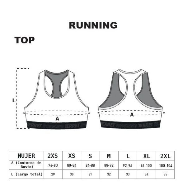 Top Terret Vitale Terra Mujer