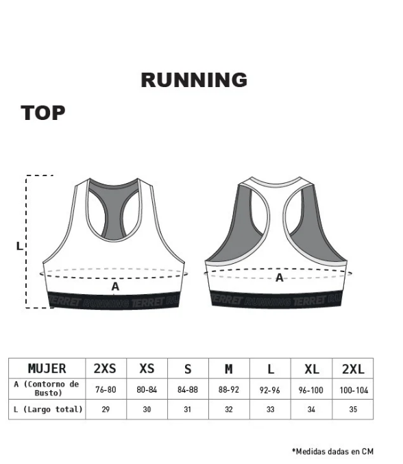 Top Terret Vitale Mare Mujer