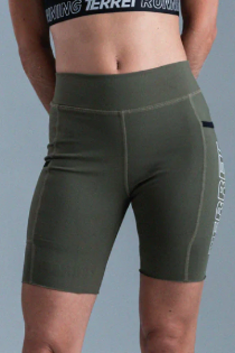 Biker Terret Flowmotion Olive Mujer